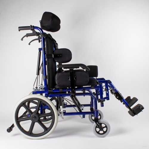 Silla De Ruedas Parálisis Cerebral Color Azul
