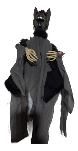 Boneco Halloween Decoração Morcego Terror 80cm Demonio