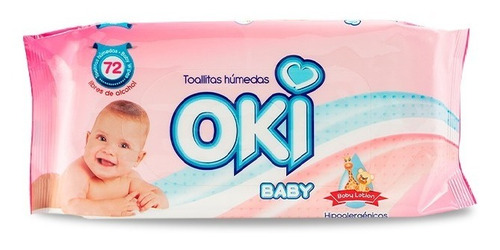 Imagen 2 de 4 de Toallitas Húmedas Baby Lotion 72 Unid Oki Baby
