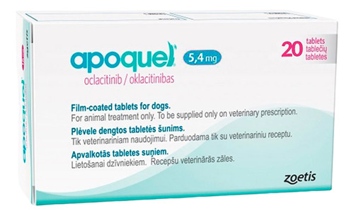 Apoquel 5.4mg Tratamiento De Dermatitis Perro 20tab