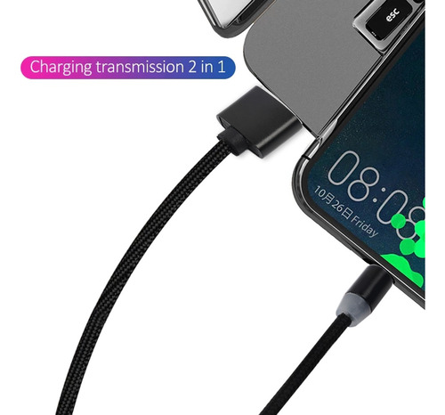 Cable Magnético De Carga Rápida Usb Para Dispositivos Androi