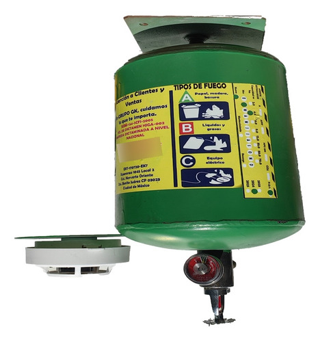 Granada Extintor Automatico Hfc-236 Detector 4.5 Kg Tipo Abc