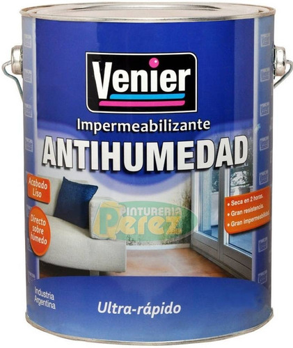 Antihumedad Venier 1 Kg Pintura Impermeabilizante + Rapido