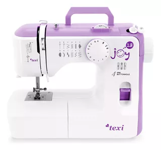 Maquina De Coser Recta Texi Joy 13 Violeta Portátil 220v