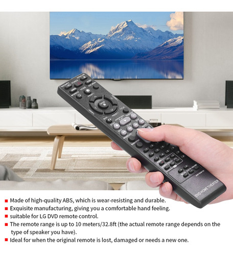 Control Remoto De Dvd Akb73636102/akb37026852 Para LG Dvd Ho