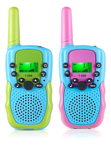 Walkie Talkies Para Ninos, 22 Canales De 2 Vias De Largo Alc