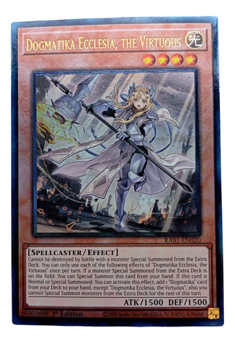 Yugioh Tcg Dogmatika Ecclesia, The Virtuous Ultimate Rare