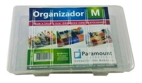 Kit 15 Box Caixa Organizador Colméia 14 Divisoria Paramount