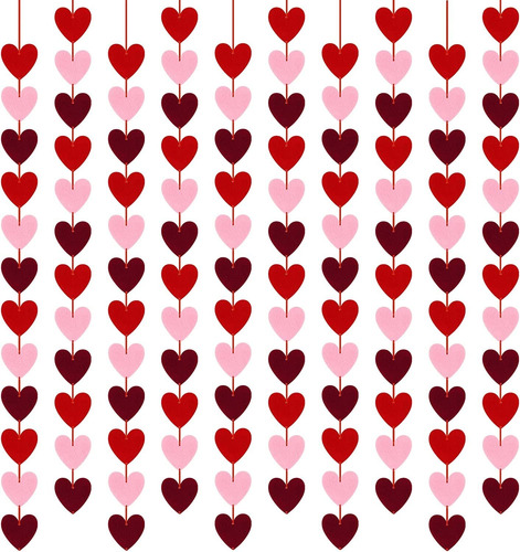 Pancarta De Corazón Del Día De San Valentín Guirnald...
