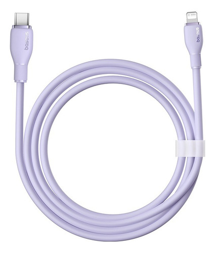 Cabo Baseus P/ iPhone/iPad Usb-c Lightning 20w 1,2m Pd Fast Cor Lilás
