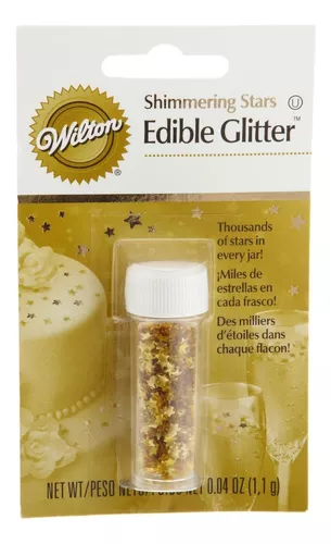 Purpurina Comestible Wilton, Estrellas Doradas