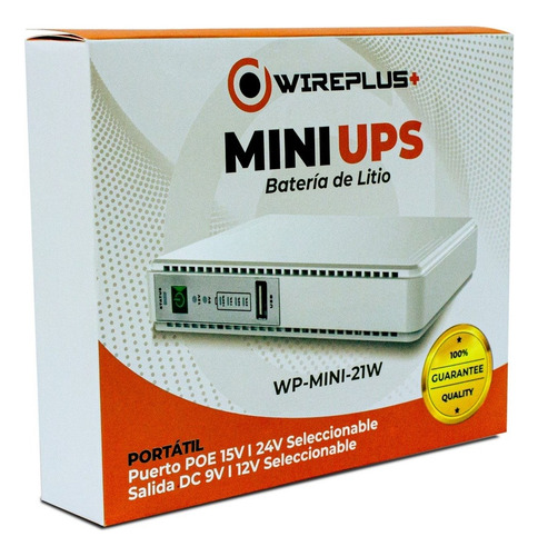 Mini Dc Ups 21w 2200mahx4 120v/ac Input Output Usb 5v Dc 9v