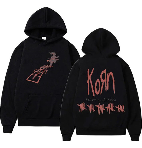 Bn Sudadera Con Capucha Korn, Clásica, Estilo Rock Band, Est