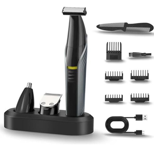 3 In 1 Electric Beard Trimmer For Men,wet/dry Body Shaver Gr