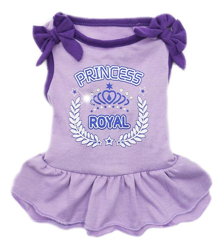 Kyeese Vestidos De Princesa Para Perros Con Pajarita Morada,