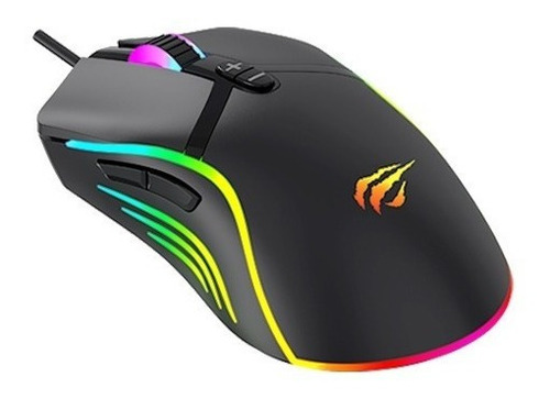 Imagem 3 de 4 de Mouse Gamer Havit Ms1026 Rgb 6.400 Dpi 7 Botões Preto