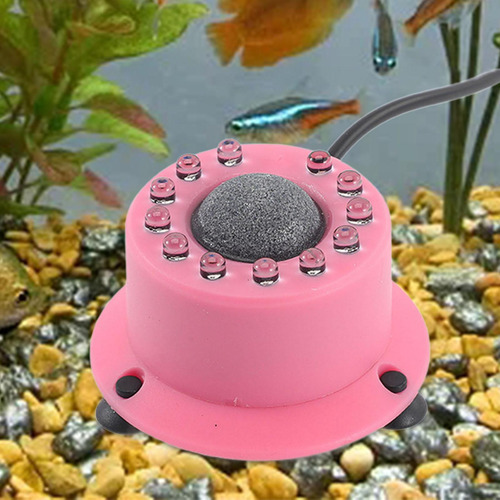 Luz Led Con Burbujas De Aire Para Acuario, Disco De Piedra