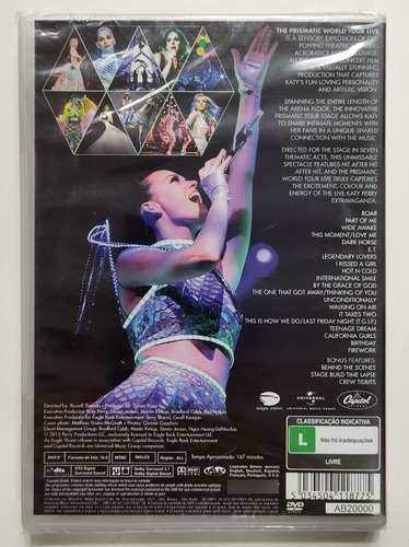 Dvd Katy Perry - ( The Prismatic World Tour Live ) - 2015