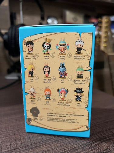 Labu Figura Labubu One Piece Pop Mart The Monsters Qr Toei