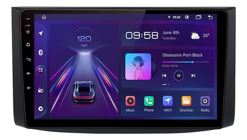 Radio Estéreo Android Auto 2din Pantalla Para Aveo 2006-2012