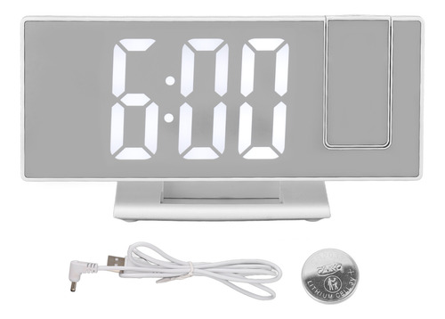 Despertador De Projeção Digital Para Quartos, Led Grande