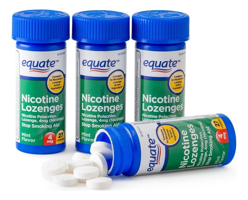 Pastillas De Nicotina 4 Mg C/108 Menta - Equate Americanas