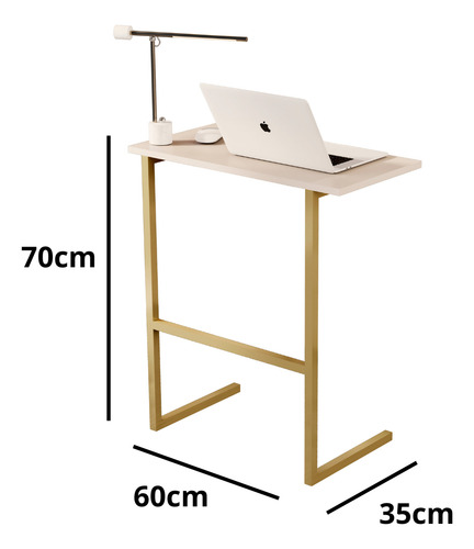 Mini Mesa Escrivaninha Estudo Leitura Industrial Notebook Home Office Decormobily