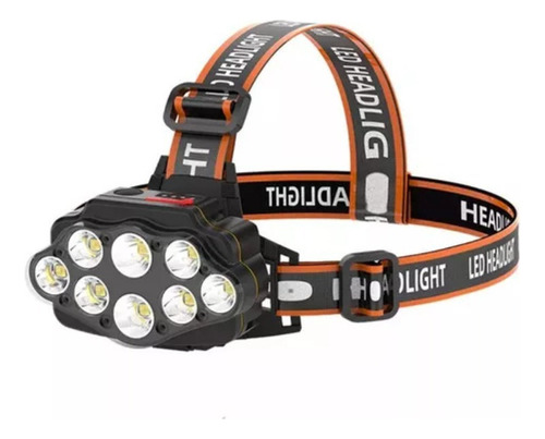 Linterna Frontal Led Recargable Multifuncional De 4 Modos