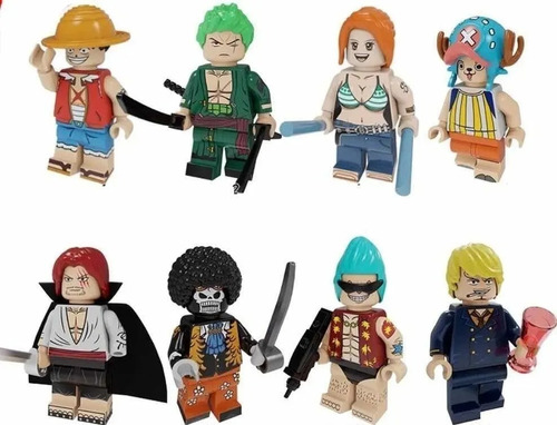 Boneco Blocos De Montar Kit One Piece