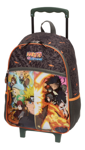 Mochila De Carrinho Naruto Shippuden Dattebayo Cor Verde