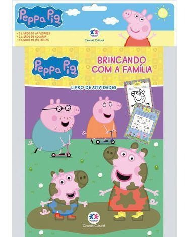 Kit Com 8 Livros - Peppa Pig - Brincando Com A Família