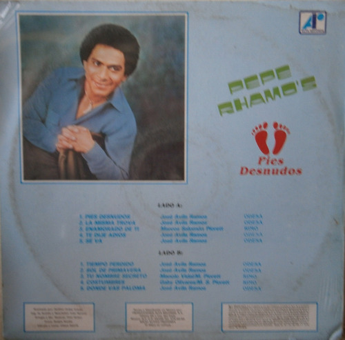 Lp Nuevo De: Pepe Rhamos (pies Desnudos) Disco De Vinil