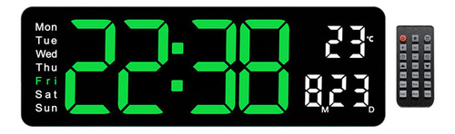 Reloj Digital Reloj De Mesa Brillo Ajustable Mini Verde