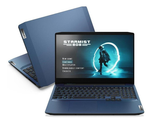 Notebook Ideapad Gaming 3i I7 8gb 512gb Ssd Gtx1650 Linux Cor Chameleon blue