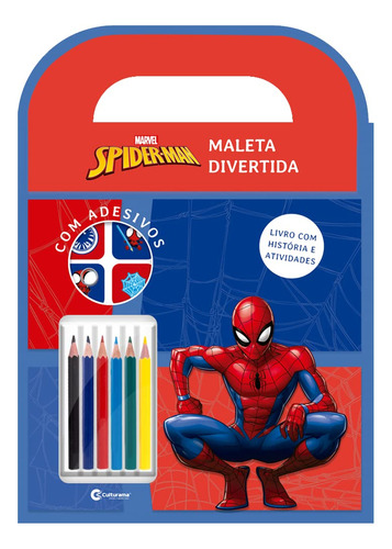 Maleta Divertida - Spiderman: Divirta-se E Aprenda Com O Homem-aranha! Leia A História E Resolva As Atividades, De Vários Autores. Editora Culturama, Capa Mole Em Português, 2022