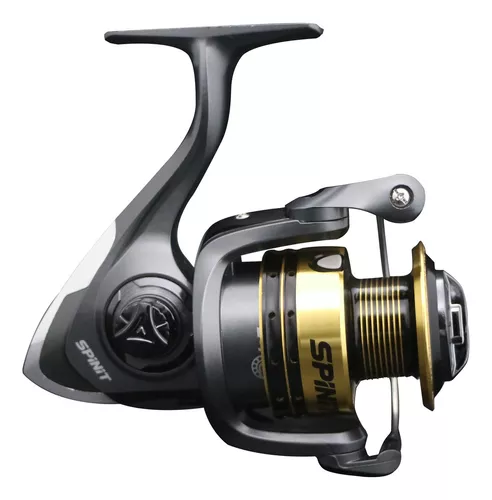 Reel Spinit Rx 6000 Pesca Frontal Variada 3 Rulemanes Color Negro