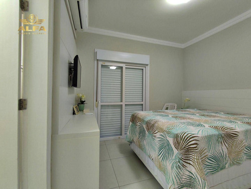 Imagem 16 de 30 de Apartamento Na Praia 3 Dormitórios 1 Suíte Varanda Gourmet 2 Vagas Piscina Churrasqueira Pitangueiras Guarujá. - Ap1197