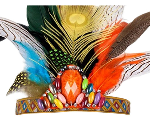 Diadema De Plumas Tocado Banda For El Cabello Niños