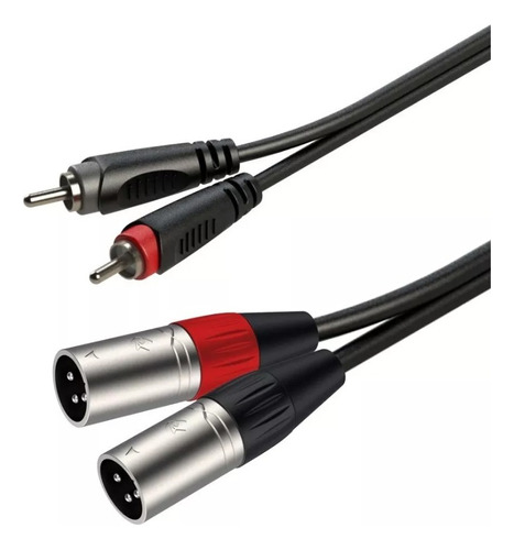 Cable 2 Rca A 2 Canon Macho Roxtone   Fervanero