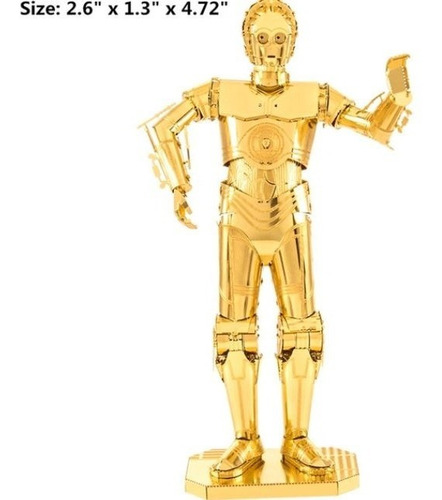 Star Wars Kit 3 Rompecabezas Metal 3d R2d2, Bb8 Y C3po