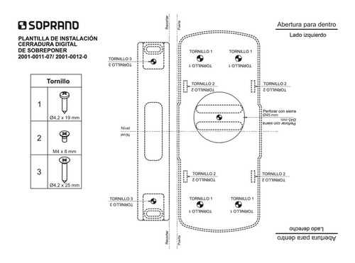 Imagen 7 de 8 de Cerrojo Digital Futura Para Vidrio Soprano