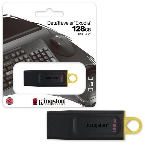 Pendrive Kingston 128gb Usb 3.2 Data Traveler Exodia
