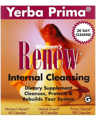 Yerba Prima Women's Renew Internal Renewing Limpieza Pack