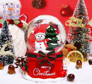FOMIYES 6 bolas de cristal de Navidad con forma de bola de cristal para colgar en el árbol de Navidad 