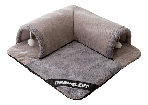 Cama Túnel Para Gatos, Cabaña De Juego Con Bolas Gris S
