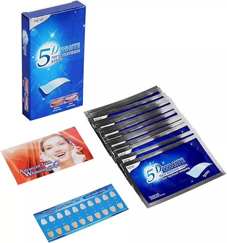 Tiras Blanqueadoras Dental 5d White Pack X 3 Cajas 21 Pares 