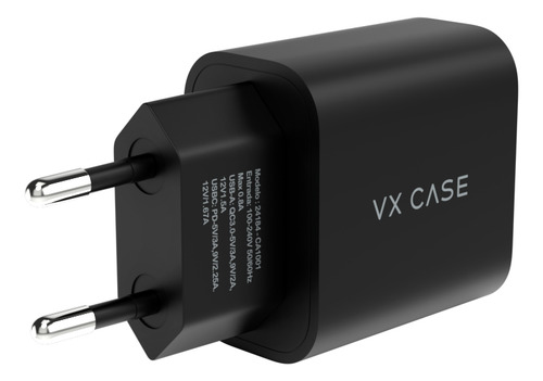 Carregador De Parede Com 1 Porta Usb 1 Type-c 20w Pd Vx Case