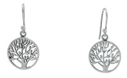 Aretes Y Dije Árbol De La Vida, Cadena De Regalo