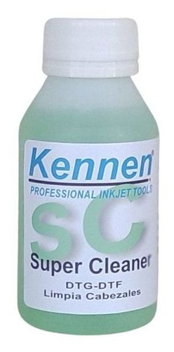 Limpiador De  Tinta Dtf Y Dtg Super Cleaner Kennen 100ml