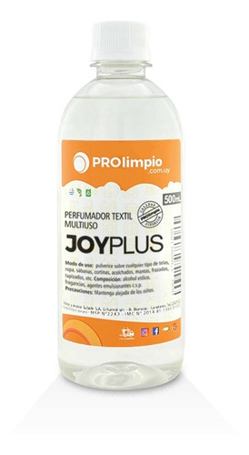 Perfumador Liquido Para Telas De Joy 500ml - Prolimpio